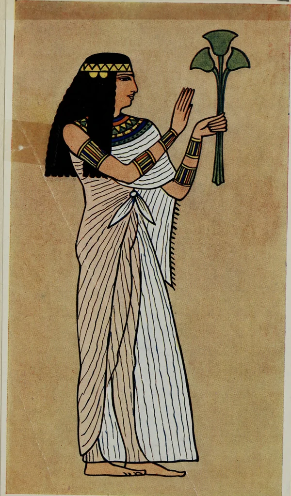 An illustration from Ancient Egyptian, Assyrian, and Persian costumes and decorations, 1920, leaf 48
