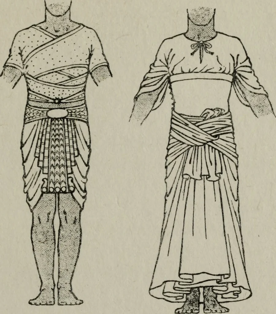 An illustration from Ancient Egyptian, Assyrian, and Persian costumes and decorations, 1920, leaf 54