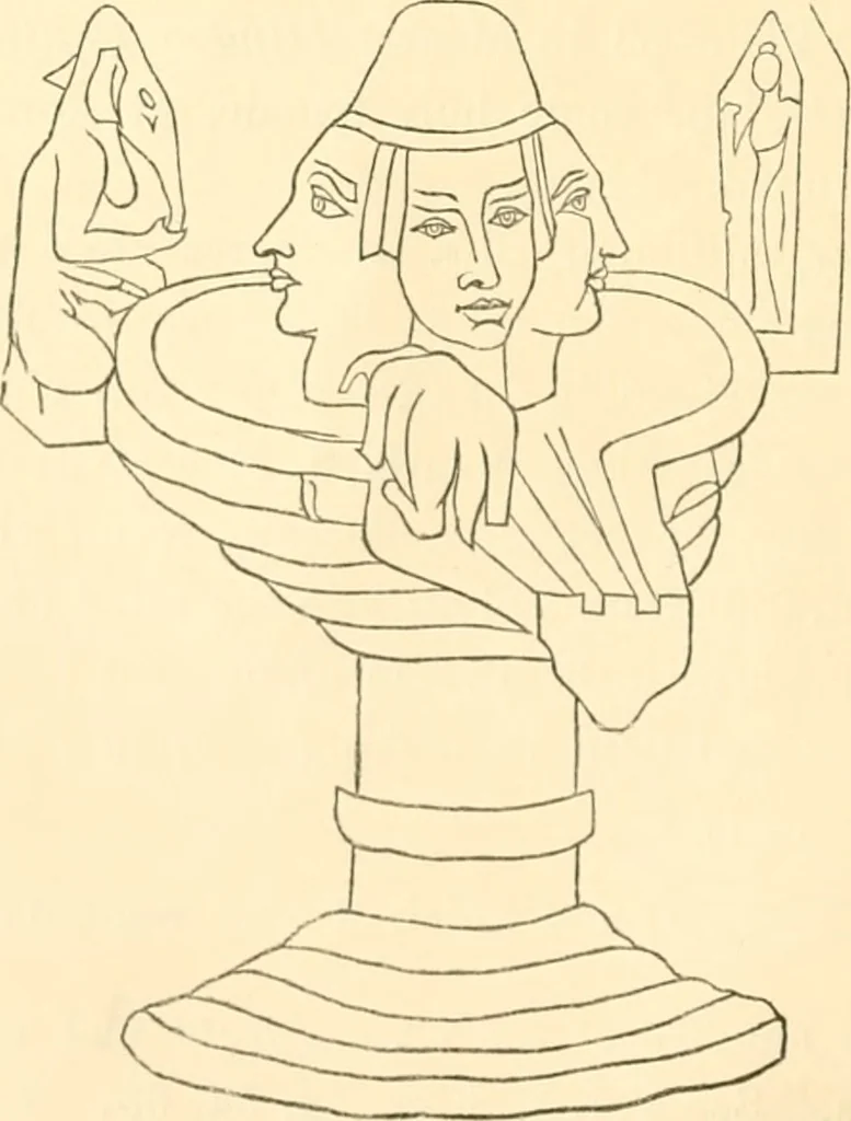 An illustration from Ancient faiths embodied in ancient names; or, An attempt to trace the religious belief, sacred rites, and holy emblems of certain nations, 1873, leaf 243