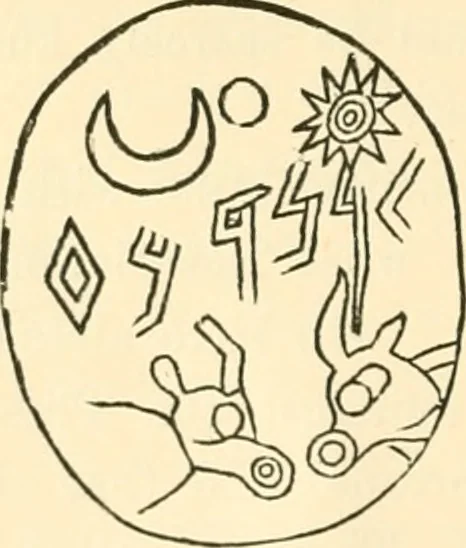 An illustration from Ancient faiths embodied in ancient names; or, An attempt to trace the religious belief, sacred rites, and holy emblems of certain nations, 1873, leaf 297