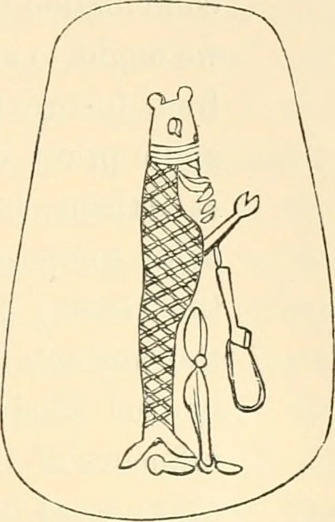 An illustration from Ancient faiths embodied in ancient names; or, An attempt to trace the religious belief, sacred rites, and holy emblems of certain nations, 1873, leaf 420