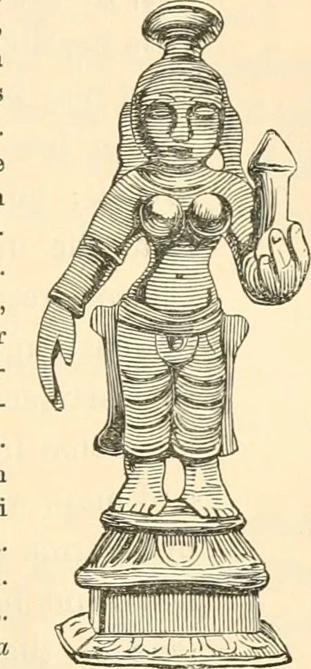 An illustration from Ancient faiths embodied in ancient names; or, An attempt to trace the religious belief, sacred rites, and holy emblems of certain nations, 1873, leaf 908