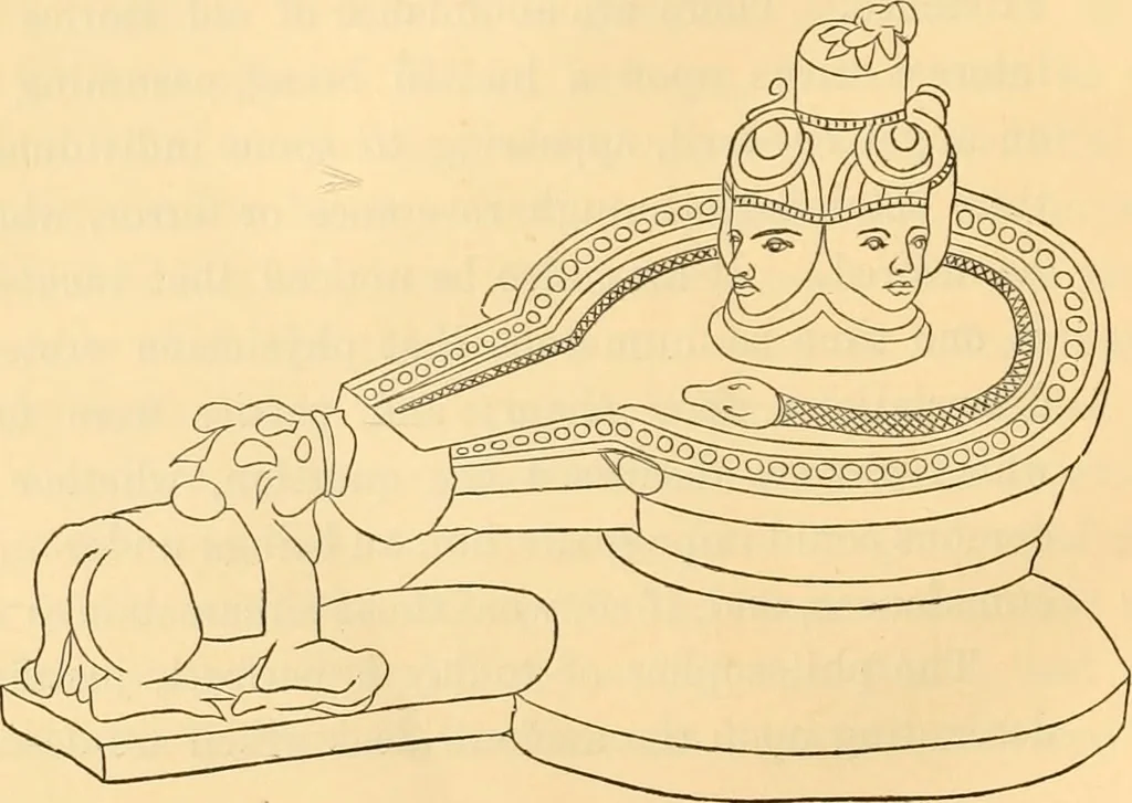 An illustration from Ancient faiths embodied in ancient names; or, An attempt to trace the religious belief, sacred rites, and holy emblems of certain nations, 1868, leaf 273