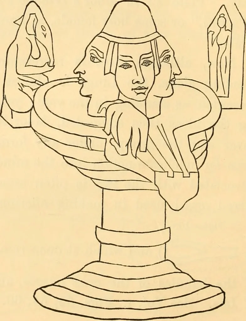 An illustration from Ancient faiths embodied in ancient names; or, An attempt to trace the religious belief, sacred rites, and holy emblems of certain nations, 1868, leaf 275