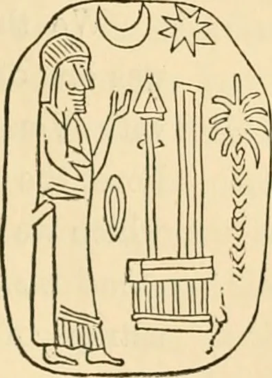 An illustration from Ancient faiths embodied in ancient names; or, An attempt to trace the religious belief, sacred rites, and holy emblems of certain nations, 1868, leaf 330