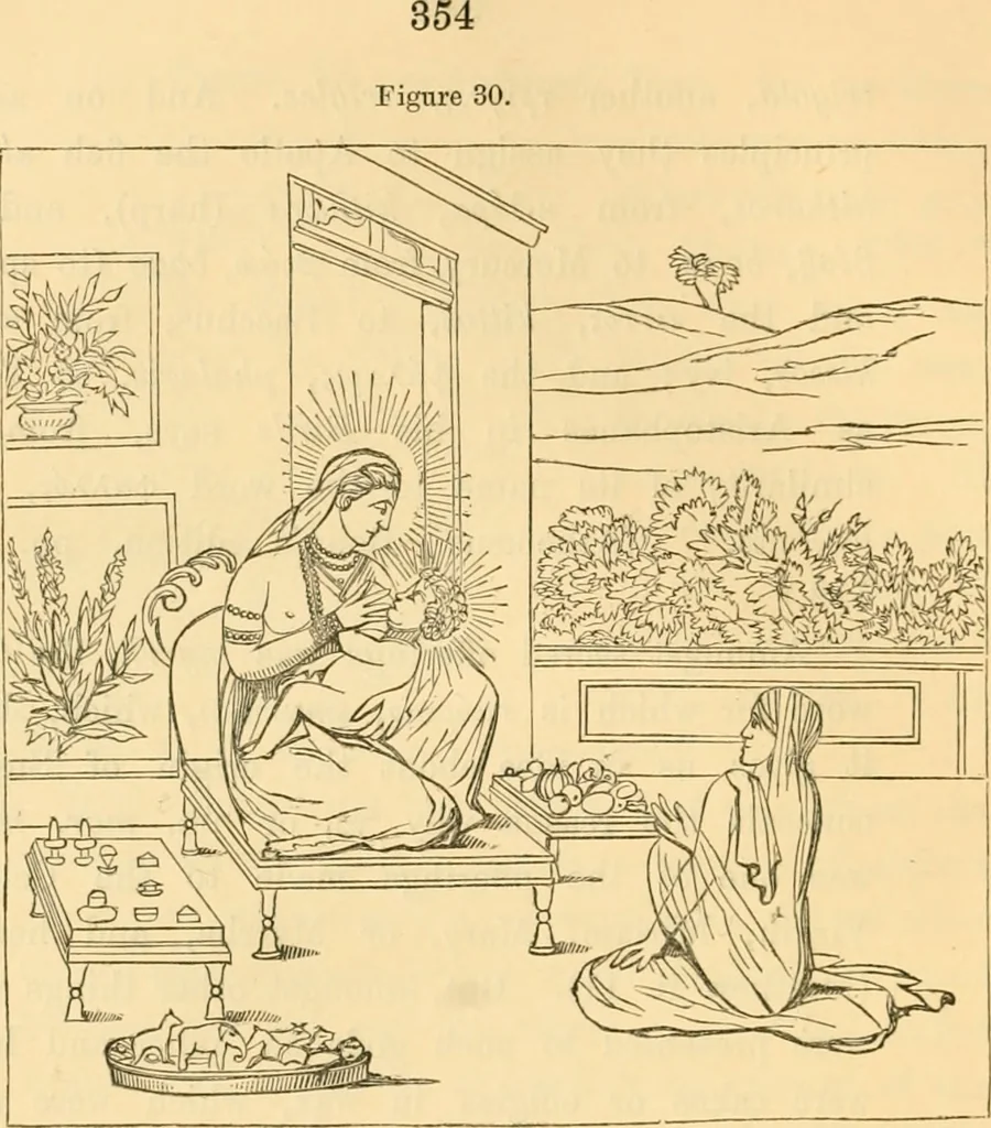 An illustration from Ancient faiths embodied in ancient names; or, An attempt to trace the religious belief, sacred rites, and holy emblems of certain nations, 1868, leaf 407