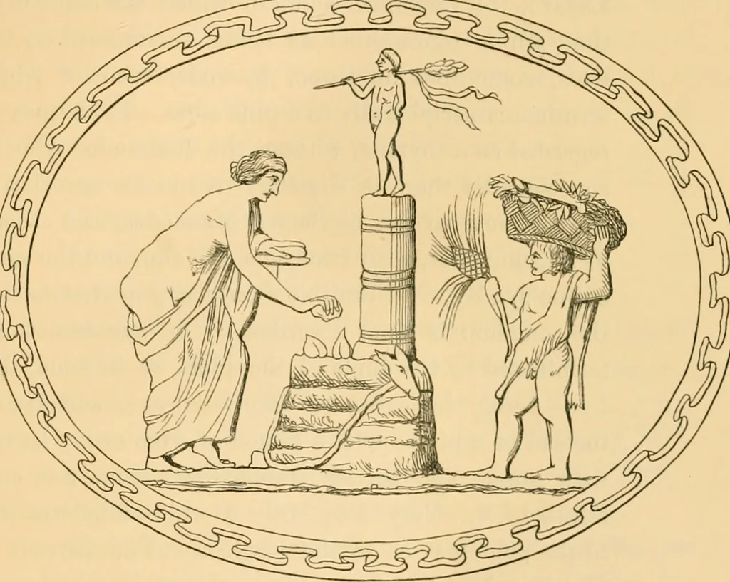 An illustration from Ancient faiths embodied in ancient names; or, An attempt to trace the religious belief, sacred rites, and holy emblems of certain nations, 1868, leaf 544