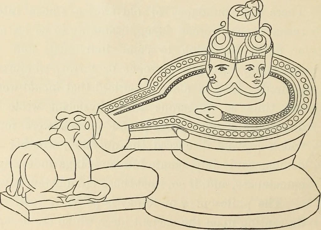 An illustration from Ancient faiths embodied in ancient names: or, An attempt to trace the religious belief, sacred rites, and holy emblems of certain nations, by an interpretation of the names given to children by priestly authority, or assumed by prophets, kings, and hierarchs, 1872, leaf 243