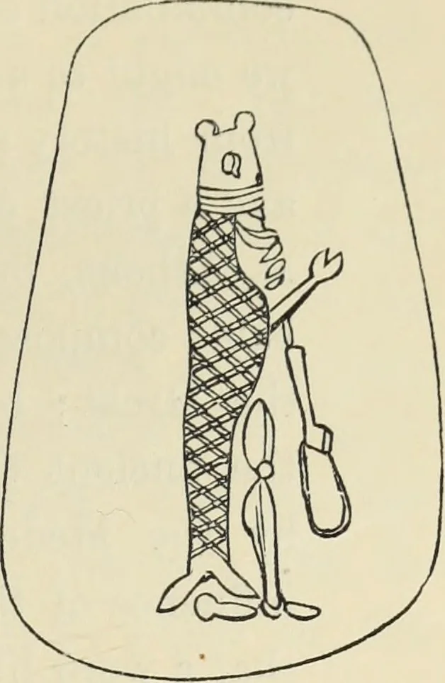 An illustration from Ancient faiths embodied in ancient names: or, An attempt to trace the religious belief, sacred rites, and holy emblems of certain nations, by an interpretation of the names given to children by priestly authority, or assumed by prophets, kings, and hierarchs, 1872, leaf 414