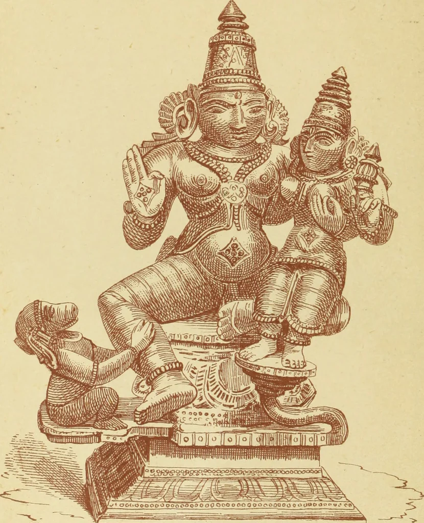 An illustration from Ancient faiths embodied in ancient names: or, An attempt to trace the religious belief, sacred rites, and holy emblems of certain nations, by an interpretation of the names given to children by priestly authority, or assumed by prophets, kings, and hierarchs, 1872, leaf 9
