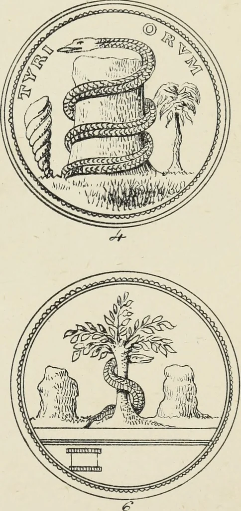 An illustration from Ancient faiths embodied in ancient names: or, An attempt to trace the religious belief, sacred rites, and holy emblems of certain nations, by an interpretation of the names given to children by priestly authority, or assumed by prophets, kings, and hierarchs, 1872, leaf 966