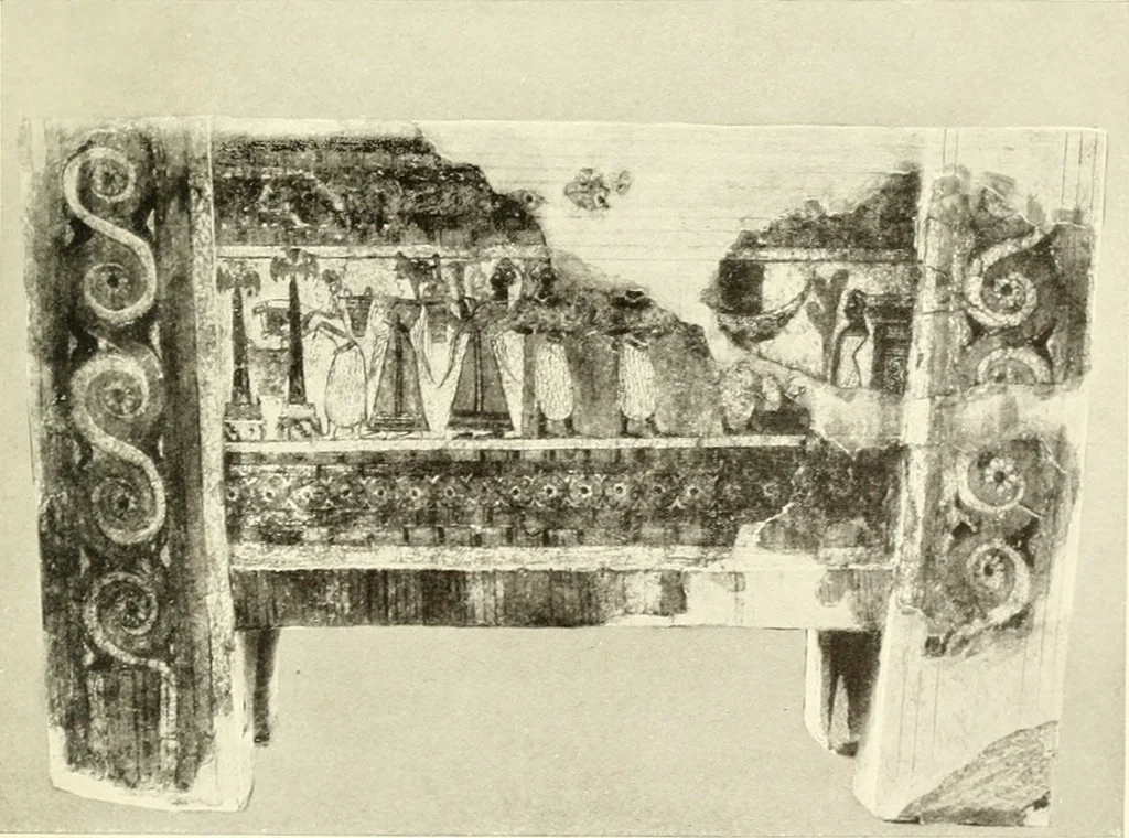 An illustration from Ancient Greece : a sketch of its art, literature & philosophy viewed in connexion with its external history from earliest times to the age of Alexander the Great, 1915, leaf 100