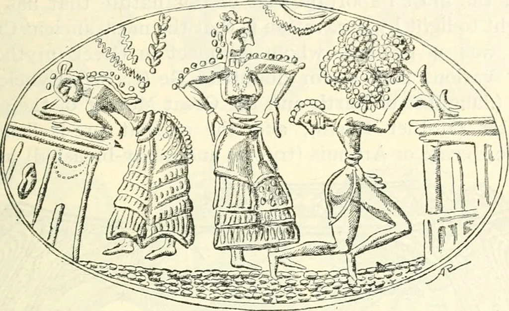An illustration from Ancient Greece : a sketch of its art, literature & philosophy viewed in connexion with its external history from earliest times to the age of Alexander the Great, 1915, leaf 104