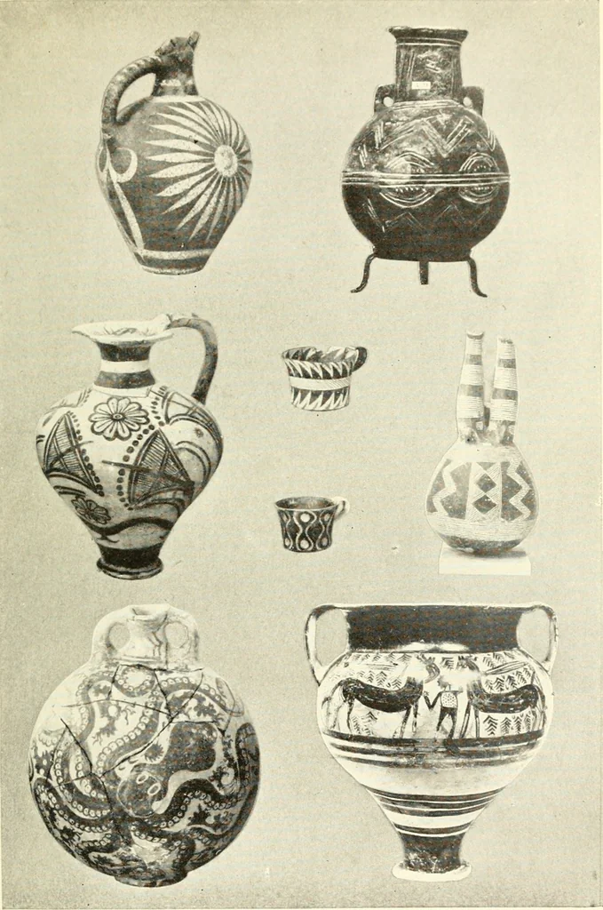 An illustration from Ancient Greece : a sketch of its art, literature & philosophy viewed in connexion with its external history from earliest times to the age of Alexander the Great, 1915, leaf 112