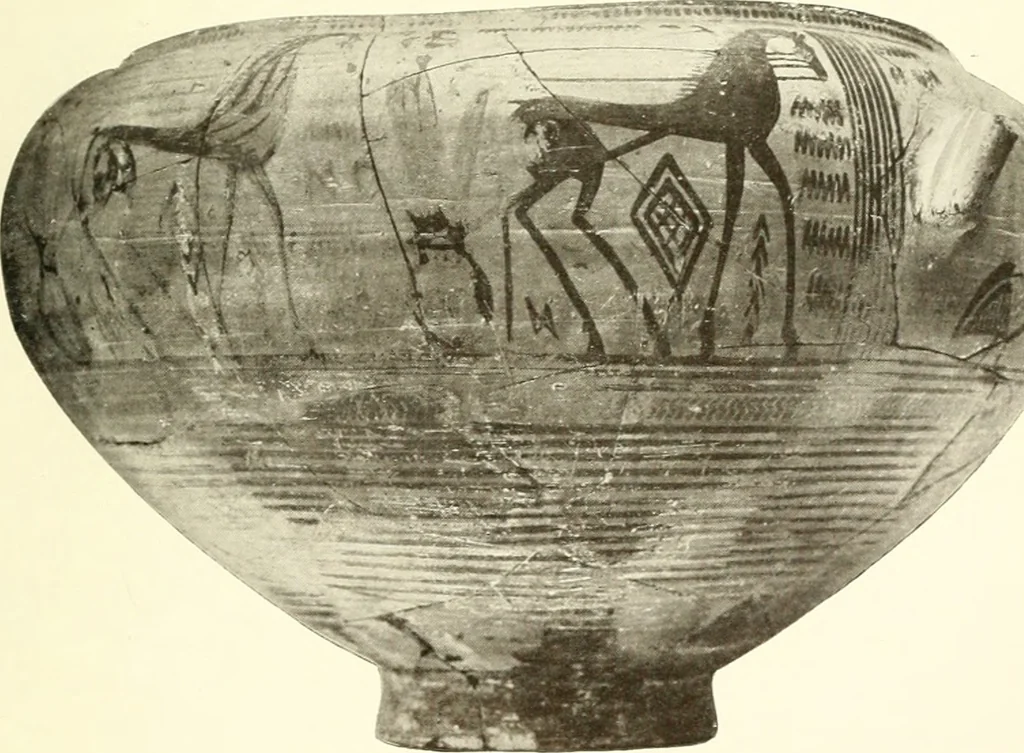 An illustration from Ancient Greece : a sketch of its art, literature & philosophy viewed in connexion with its external history from earliest times to the age of Alexander the Great, 1915, leaf 154
