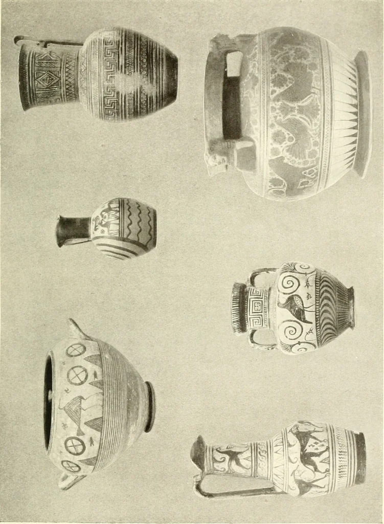 An illustration from Ancient Greece : a sketch of its art, literature & philosophy viewed in connexion with its external history from earliest times to the age of Alexander the Great, 1915, leaf 158
