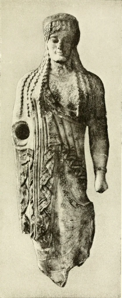 An illustration from Ancient Greece : a sketch of its art, literature & philosophy viewed in connexion with its external history from earliest times to the age of Alexander the Great, 1915, leaf 168