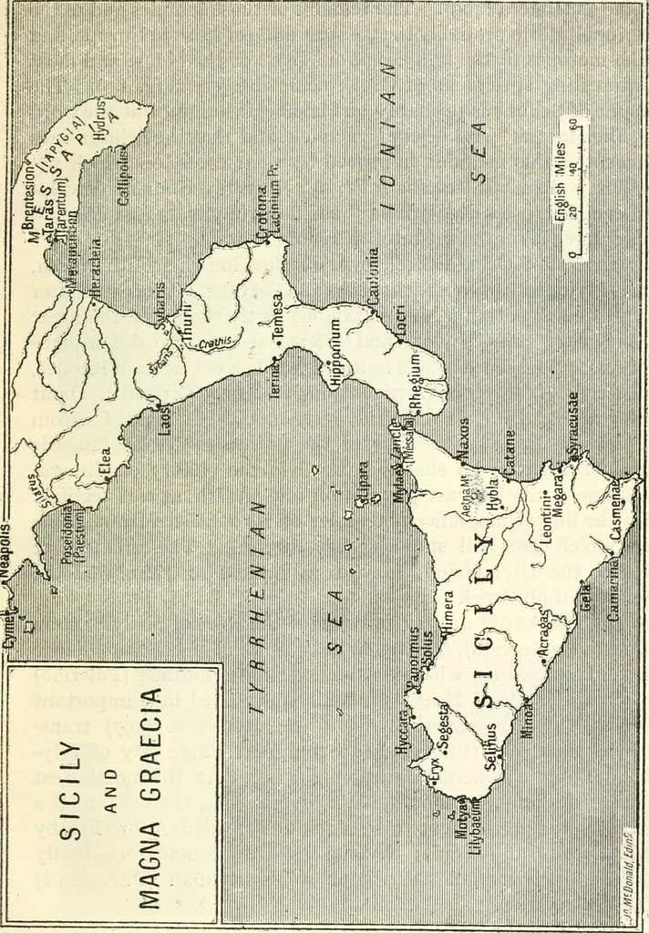 An illustration from Ancient Greece : a sketch of its art, literature & philosophy viewed in connexion with its external history from earliest times to the age of Alexander the Great, 1915, leaf 186