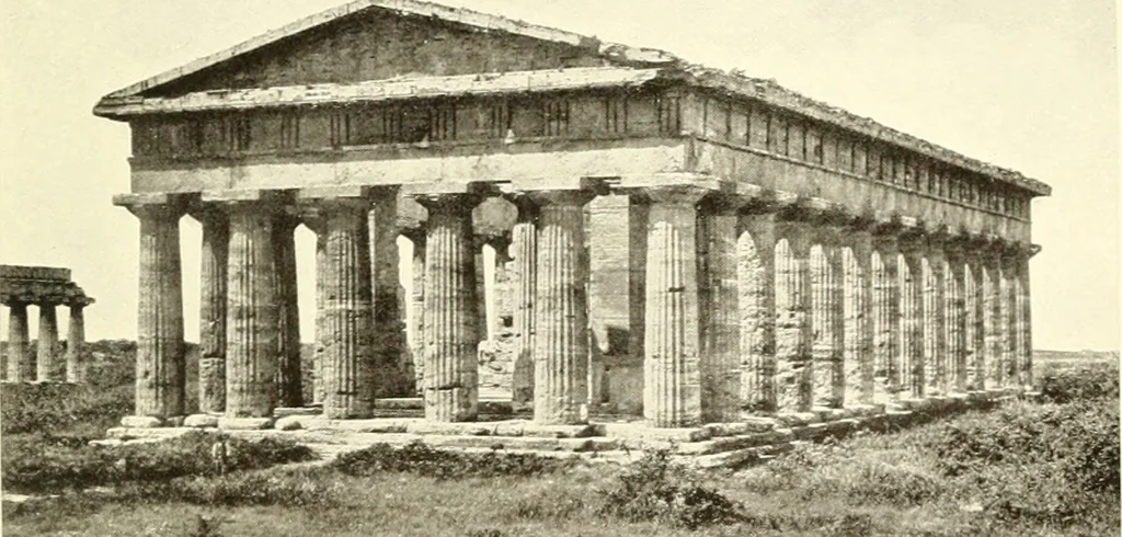 An illustration from Ancient Greece : a sketch of its art, literature & philosophy viewed in connexion with its external history from earliest times to the age of Alexander the Great, 1915, leaf 188