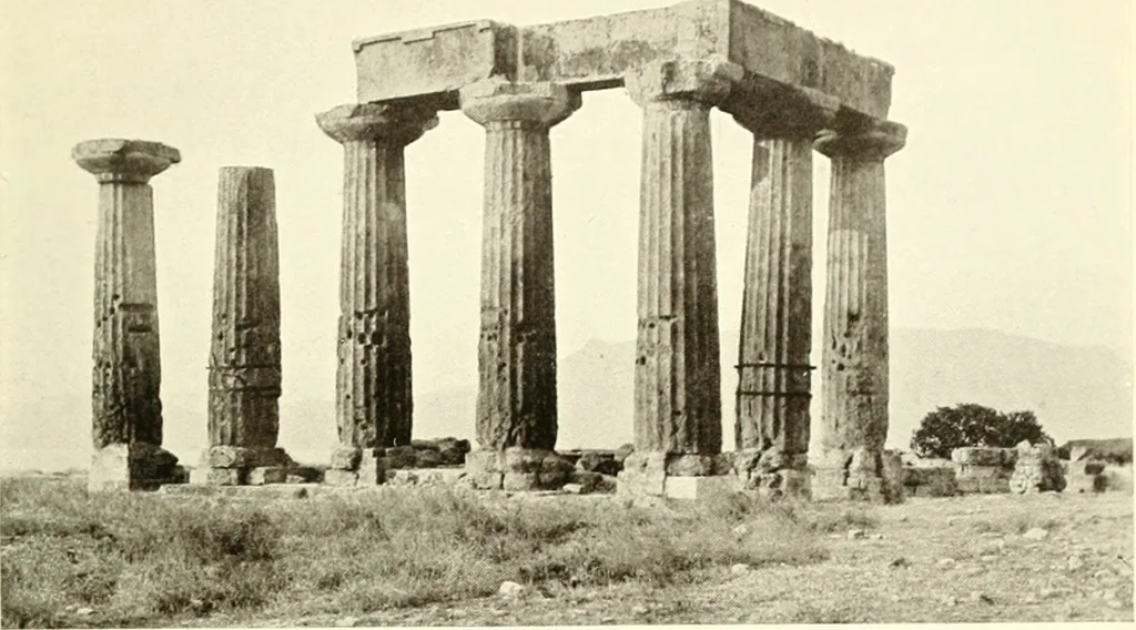 An illustration from Ancient Greece : a sketch of its art, literature & philosophy viewed in connexion with its external history from earliest times to the age of Alexander the Great, 1915, leaf 200