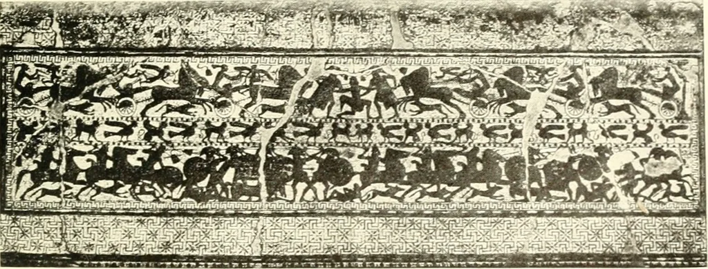 An illustration from Ancient Greece : a sketch of its art, literature & philosophy viewed in connexion with its external history from earliest times to the age of Alexander the Great, 1915, leaf 220