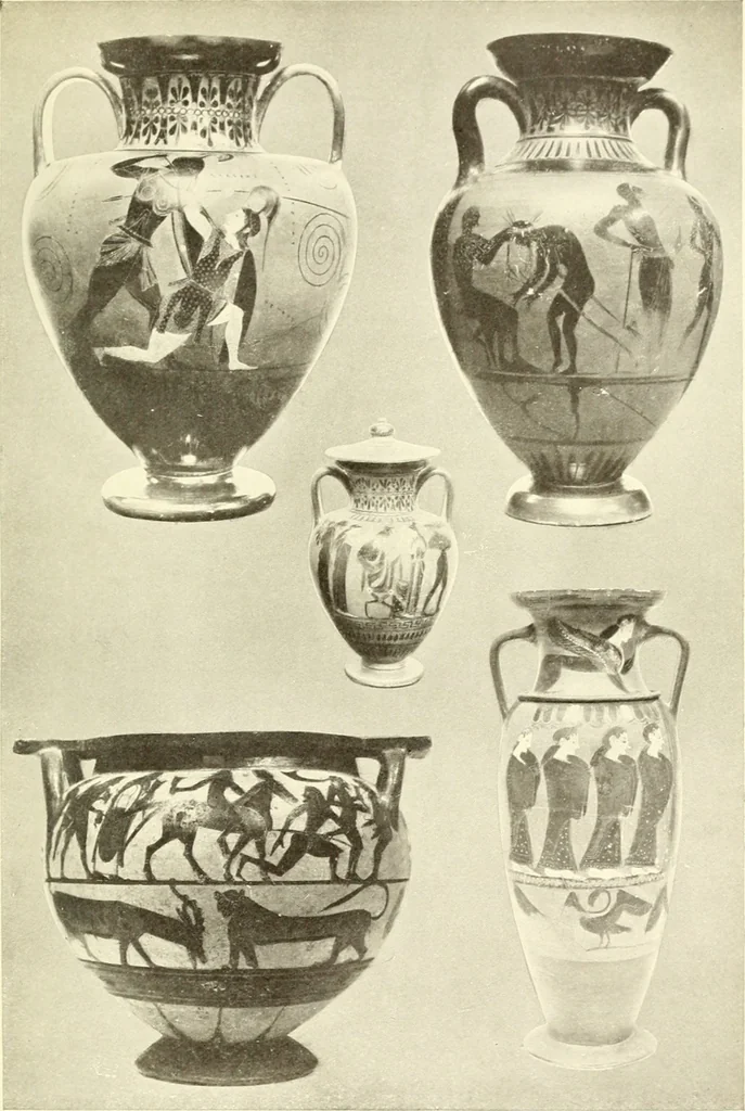 An illustration from Ancient Greece : a sketch of its art, literature & philosophy viewed in connexion with its external history from earliest times to the age of Alexander the Great, 1915, leaf 288