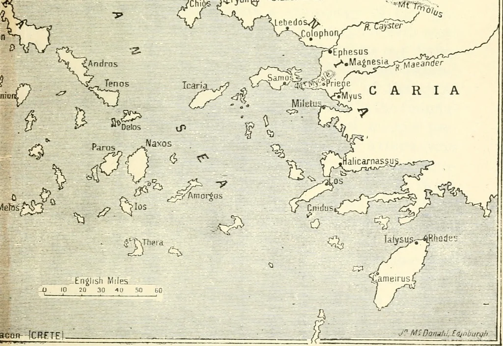 An illustration from Ancient Greece : a sketch of its art, literature & philosophy viewed in connexion with its external history from earliest times to the age of Alexander the Great, 1915, leaf 30