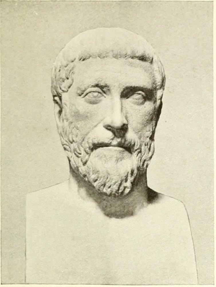 An illustration from Ancient Greece : a sketch of its art, literature & philosophy viewed in connexion with its external history from earliest times to the age of Alexander the Great, 1915, leaf 344