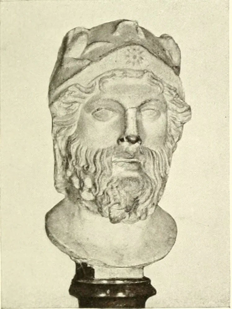 An illustration from Ancient Greece : a sketch of its art, literature & philosophy viewed in connexion with its external history from earliest times to the age of Alexander the Great, 1915, leaf 344