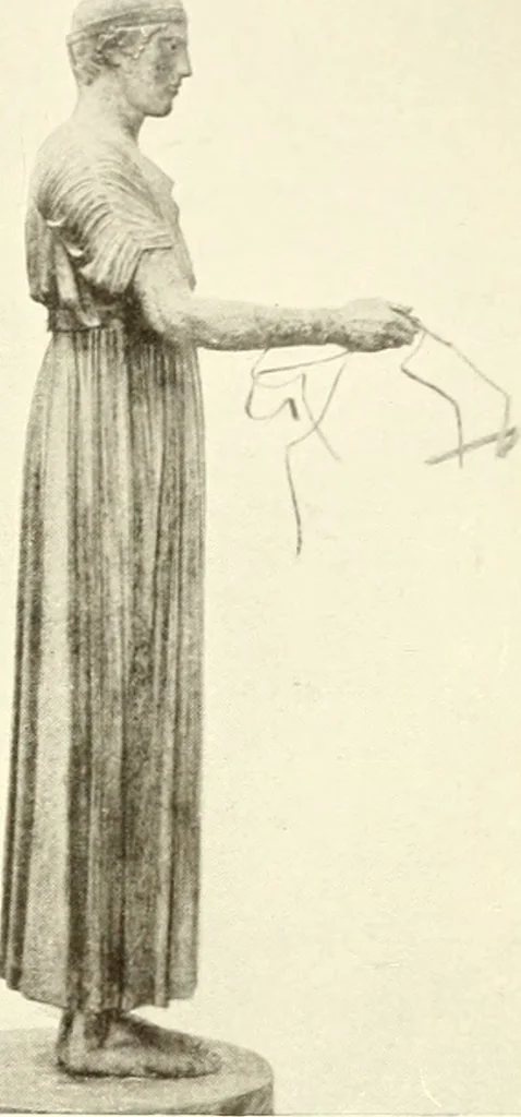 An illustration from Ancient Greece : a sketch of its art, literature & philosophy viewed in connexion with its external history from earliest times to the age of Alexander the Great, 1915, leaf 384