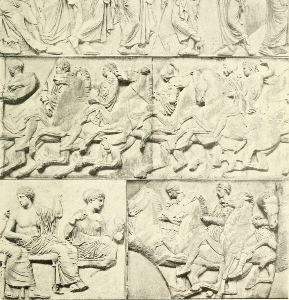 An illustration from Ancient Greece : a sketch of its art, literature & philosophy viewed in connexion with its external history from earliest times to the age of Alexander the Great, 1915, leaf 426