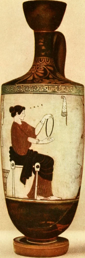 An illustration from Ancient Greece : a sketch of its art, literature & philosophy viewed in connexion with its external history from earliest times to the age of Alexander the Great, 1915, leaf 5