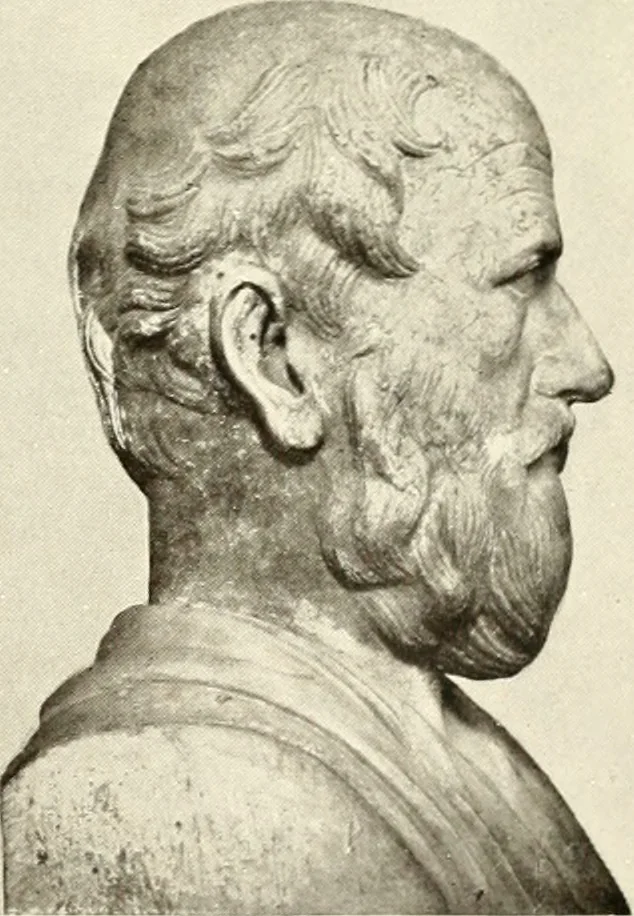 An illustration from Ancient Greece : a sketch of its art, literature & philosophy viewed in connexion with its external history from earliest times to the age of Alexander the Great, 1915, leaf 516