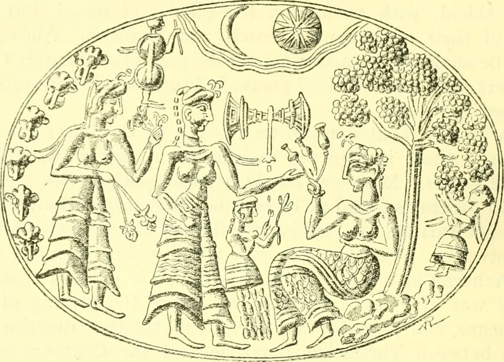 An illustration from Ancient Greece : a sketch of its art, literature & philosophy viewed in connexion with its external history from earliest times to the age of Alexander the Great, 1915, leaf 53