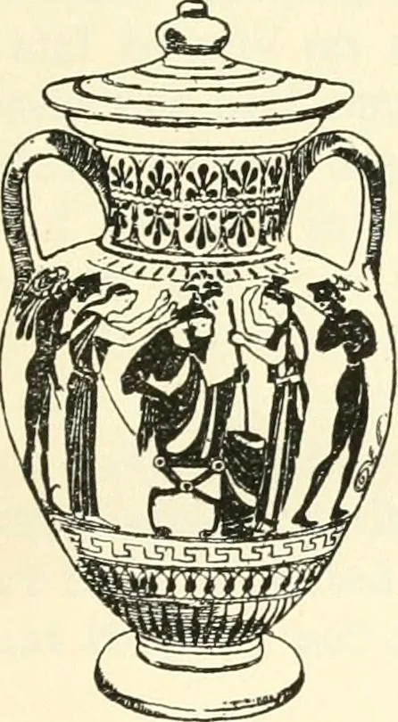 An illustration from Ancient Greece : a sketch of its art, literature & philosophy viewed in connexion with its external history from earliest times to the age of Alexander the Great, 1915, leaf 6