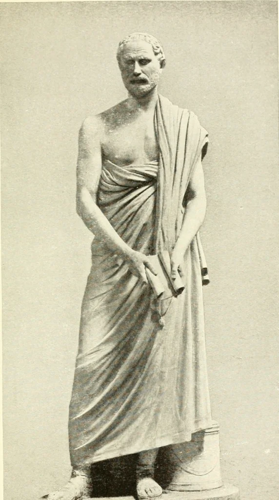 An illustration from Ancient Greece : a sketch of its art, literature & philosophy viewed in connexion with its external history from earliest times to the age of Alexander the Great, 1915, leaf 604