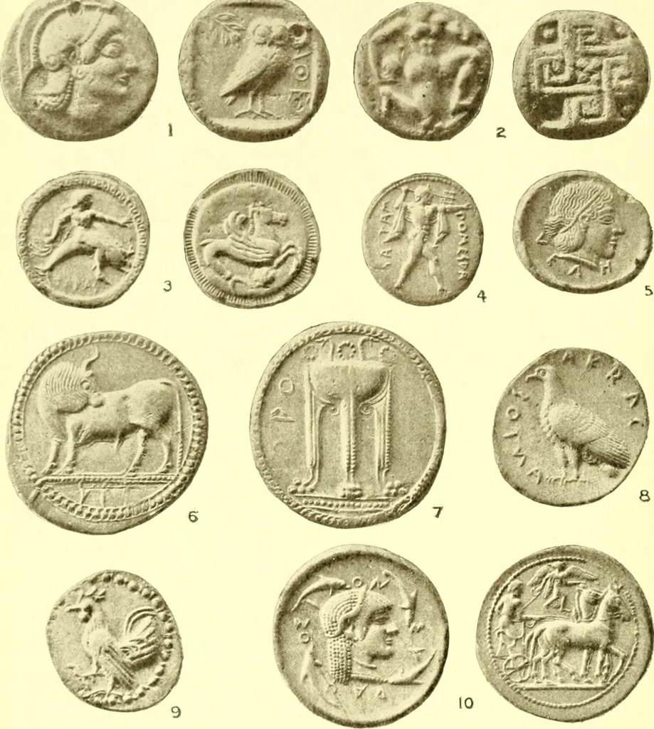 An illustration from Ancient Greece : a sketch of its art, literature & philosophy viewed in connexion with its external history from earliest times to the age of Alexander the Great, 1915, leaf 645
