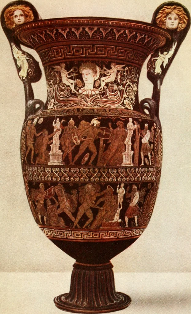 An illustration from Ancient Greece : a sketch of its art, literature & philosophy viewed in connexion with its external history from earliest times to the age of Alexander the Great, 1915, leaf 660