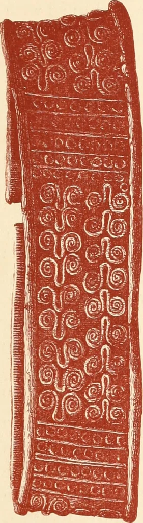 An illustration from Ancient Greek female costume : illustrated by one hundred and twelve plates and numerous smaller illustrations ; with descriptive letterpress and descriptive passages from the works of Homer, Hesiod, Herodotus, Aeschylus, Euripides, Aristophanes, Theocritus, Xenophon, Lucian, and other Greek authors, 1882, leaf 56