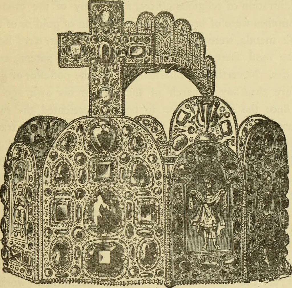 An illustration from Ancient and modern gold and silver smiths' work in the South Kensington Museum, 1878, leaf 100