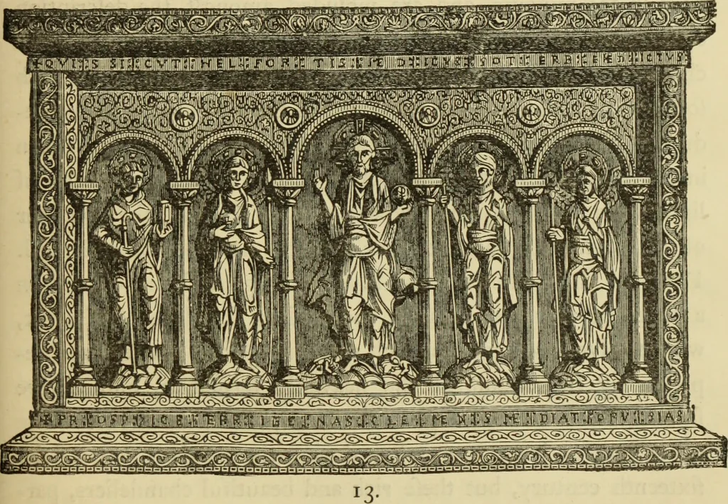 An illustration from Ancient and modern gold and silver smiths' work in the South Kensington Museum, 1878, leaf 114