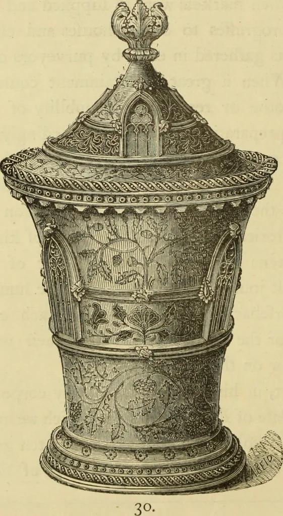 An illustration from Ancient and modern gold and silver smiths' work in the South Kensington Museum, 1878, leaf 153