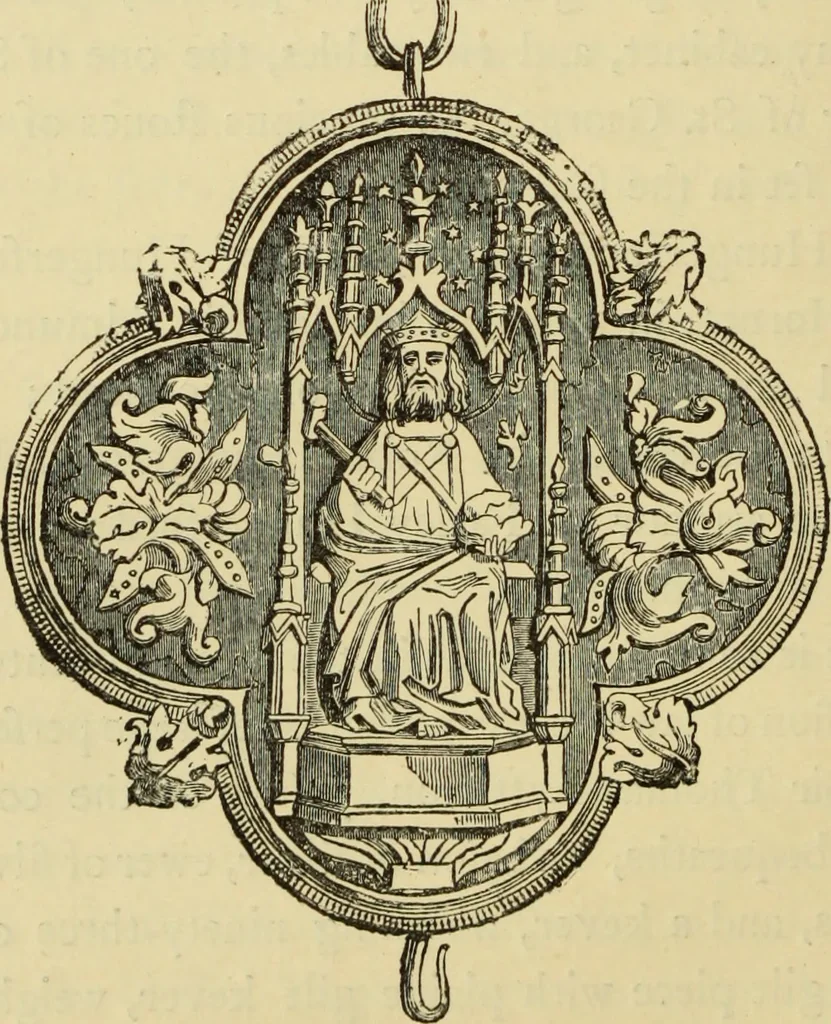 An illustration from Ancient and modern gold and silver smiths' work in the South Kensington Museum, 1878, leaf 159