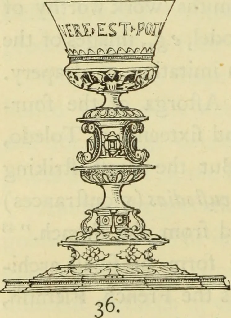 An illustration from Ancient and modern gold and silver smiths' work in the South Kensington Museum, 1878, leaf 173