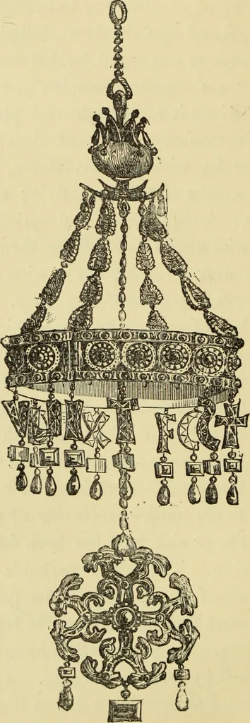 An illustration from Ancient and modern gold and silver smiths' work in the South Kensington Museum, 1878, leaf 97