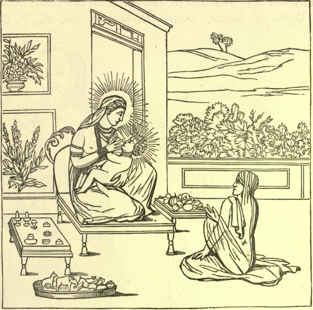 An illustration from Ancient pagan and modern Christian symbolism. With an essay on Baal worship, on the Assyrian sacred "grove" and other allied symbols by John Newton, 1875, leaf 104