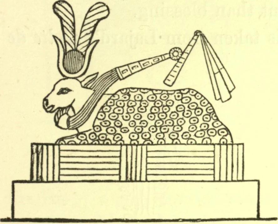 An illustration from Ancient pagan and modern Christian symbolism. With an essay on Baal worship, on the Assyrian sacred "grove" and other allied symbols by John Newton, 1875, leaf 138