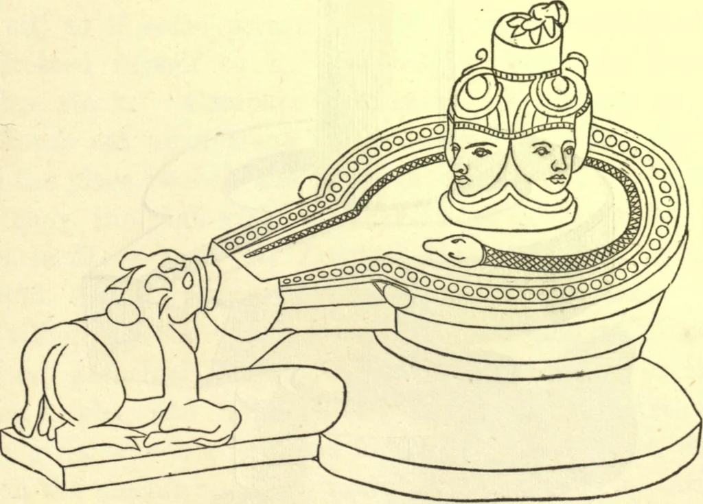An illustration from Ancient pagan and modern Christian symbolism. With an essay on Baal worship, on the Assyrian sacred "grove" and other allied symbols by John Newton, 1875, leaf 148
