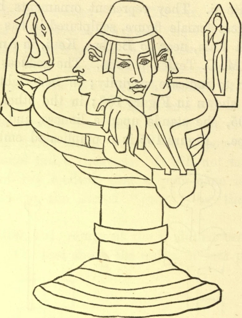 An illustration from Ancient pagan and modern Christian symbolism. With an essay on Baal worship, on the Assyrian sacred "grove" and other allied symbols by John Newton, 1875, leaf 149