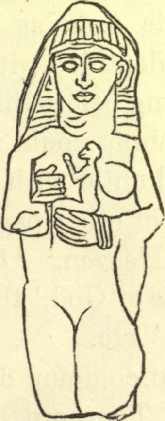 An illustration from Ancient pagan and modern Christian symbolism. With an essay on Baal worship, on the Assyrian sacred "grove" and other allied symbols by John Newton, 1875, leaf 152